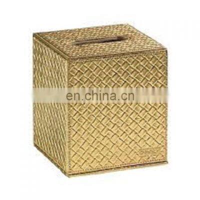 gold plated designer tissue box