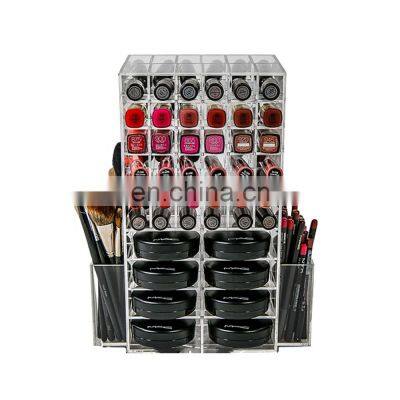 acrylic cosmetic organizer kits makeup mac cosmetic display stand