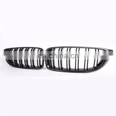 carbon fiber M3 M4 bumper grill for BMW F32 F33 F36 kindly front grill double line bumper grill F80 F82 F83