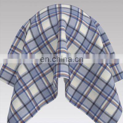 Hot Selling Design 100% Cotton High Quality Yarn Dyed Flannel Check Fabric
