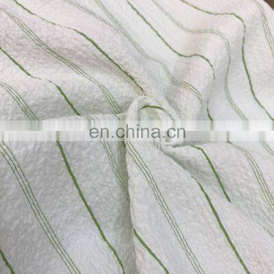 2022 Hot Sale Industry Stock Lot Jacquard Seersucker Rayon Polyester Spandex Fabric photo-5