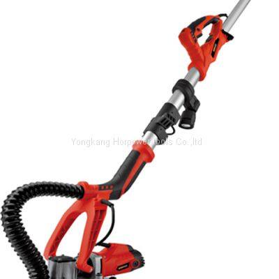 Portable 225mm long handle telescopic foldable Electric drywall putty wall Sanding Machine drywall sander with LED light