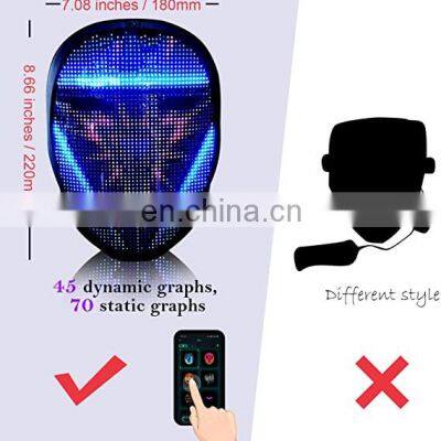 2022 Hot Sale Led Mask Support APP Control With 70 Pictures 45 Gif For Festival photo-5
