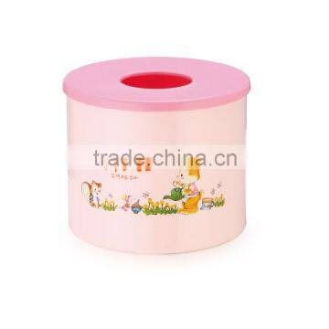 High quality wholesale round PP plastic napkin holder tissue box