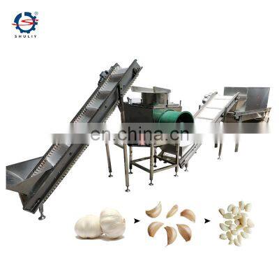 Automatic Garlic Processing Line Garlic Bulb Breaking Peeler Peeling Machine For Sale