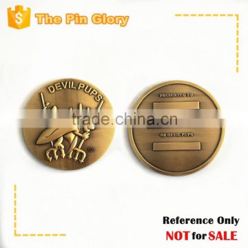 3D challenge coins cartoon coins business gifts souvenir gold die struck coin