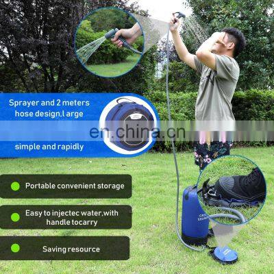 Factory Sell Outdoor Camping Hiking Shower Bag Inflatable Portable Folding Outdoor Shower Bag