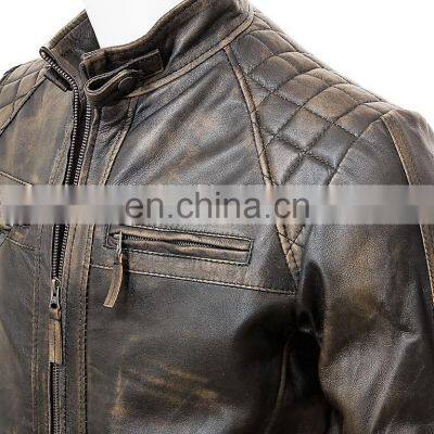 High Quality Sheep Leather Fashion Jacket Men photo-2