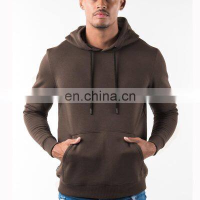 Brown Plain Customize printed logo 3d Puff printing Hoodie for Men Hoodie Sweatshirts