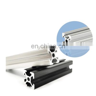 Black Anodized T-slot 3030 T Champagne Color Double Spring Locking Custom Profile Aluminum Extrusion Profile