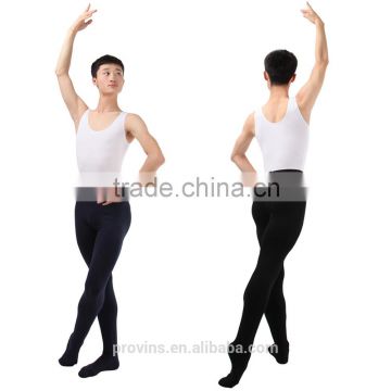 Men's Cotton Ballet Dance Footed Leggings Tights, Men Ballet Costume