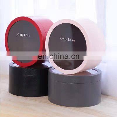 Recyclable Round Flower Box With Pvc Windows Customized Shape and Size Gift Box photo-4