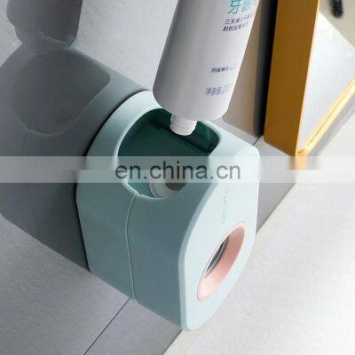 Adhesive Automatic Toothpaste Squeezer Set, Wall-mounted Toothpaste Holder Rack Wall Suction Toothpaste Squeezer photo-3