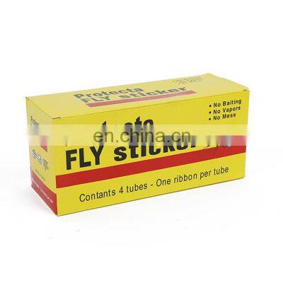 Factory Price Strong Glued Disposable Yellow Fly Ribbon Flying Insect Glue Trap