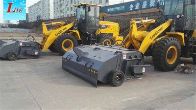 China wheel loader attachments,wheel loader sweeper,wheel loader hopper sweeper