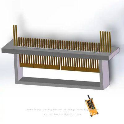 High Security Remote Control Gates Mall Entrance Private Area Aluminum Alloy Automatic Telescoping Fencing Gate