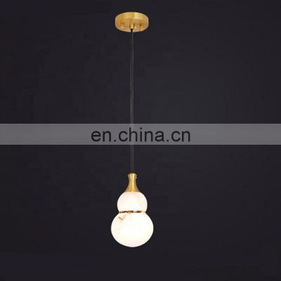 Home decor luxury pendant light simple led hanging lamp kitchen modern alabaster chandelier