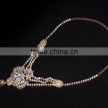 Newest Trending Item African Look Wedding Luxury Set CZ Pearl Jewelry Set photo-4