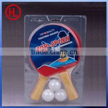 cheap high quality ping pong table tennis racket with 3 table tennis balls set wholesale