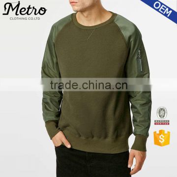 Wholesale China manufacturer Mens Cheap Green Sweatshirts