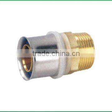 Good quality CW617N brass compression casting press fitting brass fitting