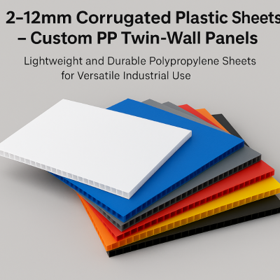 Multicolor Lightweight And Durable 2-12mm Corrugated Plastic Sheets