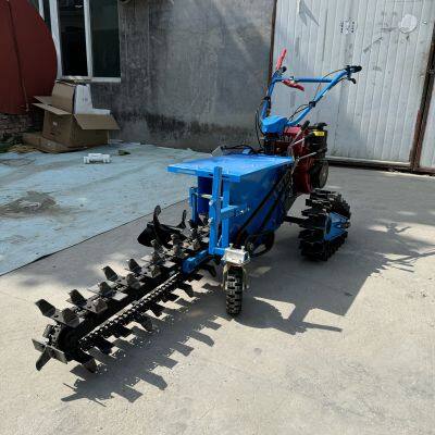 Цепной траншейный экскаватор, малый сельскохозяйственный гидравлический вариант, для вспашки, в огородах, на твердом грунте, для выкапывания траншей под кабели и трубопроводы, а также для внесения удобрений photo-3