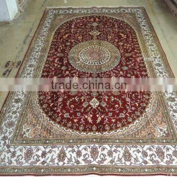 6X9ft Handmade Silk Persian Carpets and Cheap Cotton Rugs