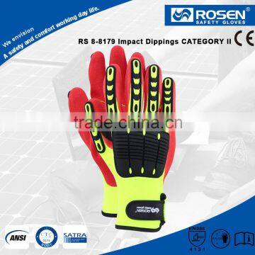 RS SAFETY Nitrile coated glove in impact glove and Mechanic glove