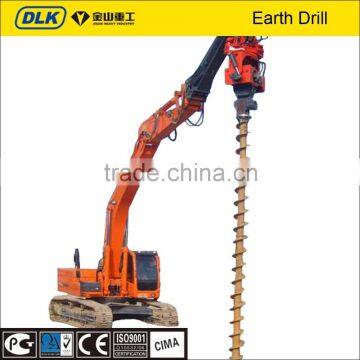 enhanced earth drill DLKE10 suits for 10-15 ton excavator