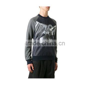 Wholesale 100% Cotton Low Price Premium Printed Round Neck Sweat Shirt photo-3