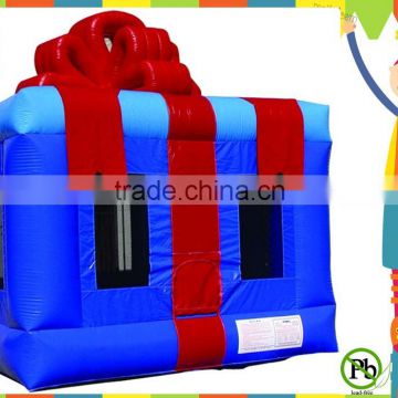 popular cheap 0.55 mm PVC gifts box inflatable bouncer for kids