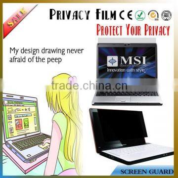 Anti scratch notebook screen protector(privacy) for laptop 15''