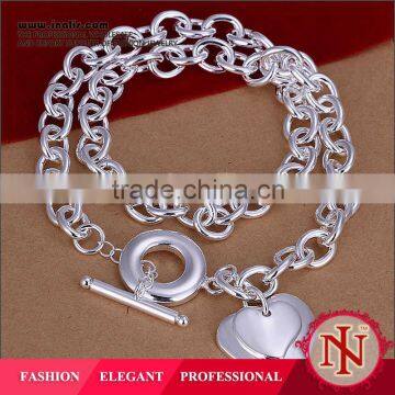 Stylish fashion vners silver chunky chain necklace LKNSPCN254