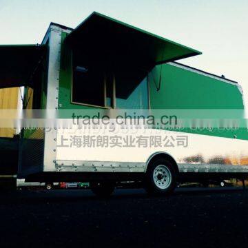 Green Uniaxial Food Truck NEW 4.8 M ENCLOSED CONCESSION FOOD VENDING BBQ TRAILER MOBILE KITCHEN photo-6