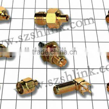 SMA connector for cable and PCB