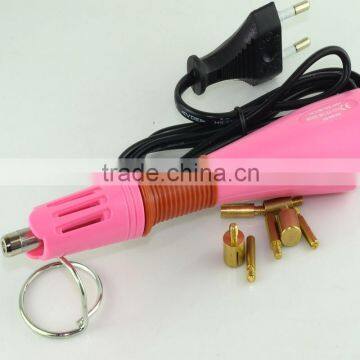 100v-240v pink hot fix wand tool, rhinestone strass wand spot setter