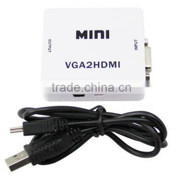 VGA to HDMI Converter Video Box 1080p for DVD PC HDTV