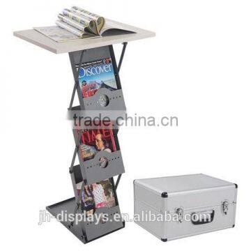 Metal Literature Rack Display Holder Stand ,Brochure Holder Table