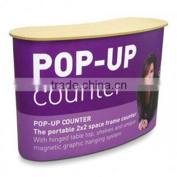 portable promotion counter, pop up counter 2*2