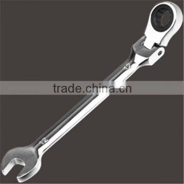 handtools,32mm Mirror polished Flexible Ratchet Wrench,spanner