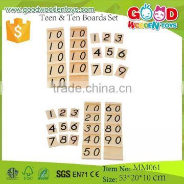 Educational Montessori Teen & Ten Boards Set