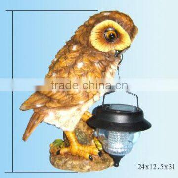 Resin promotional garden decor with solar light