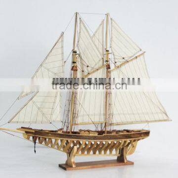 BLUENOSE II WOODEN SHIP MODEL