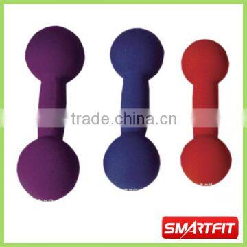 color neoprene dumbbell with round ends school used gymnastic training accessories