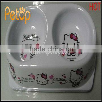 Plastic Kitty Food & Water Mixing Cat Bowl