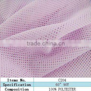 High Elastic Shinning mesh Knitted Strech Shortswear polyester Fabric