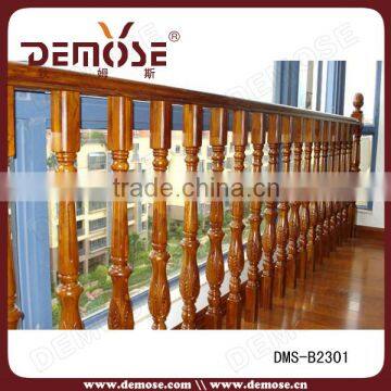 composite fence cheap wood balcony balustrade round wood handrail