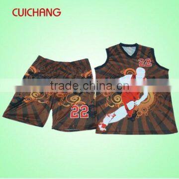 2016 custom printed mens basketball full uniform