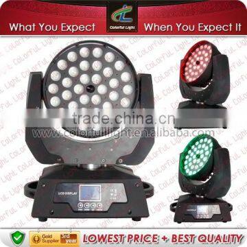 36*10w led moving head light & wash lighting